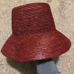 Madewell Red Lantern Straw Hat